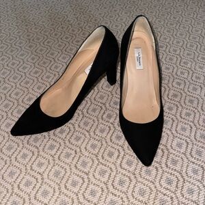LK Bennett Tess Courts Suede Heels